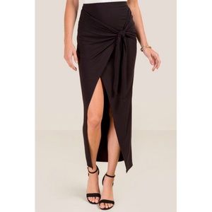 Francesca’s Ottavia Black Maxi Skirt